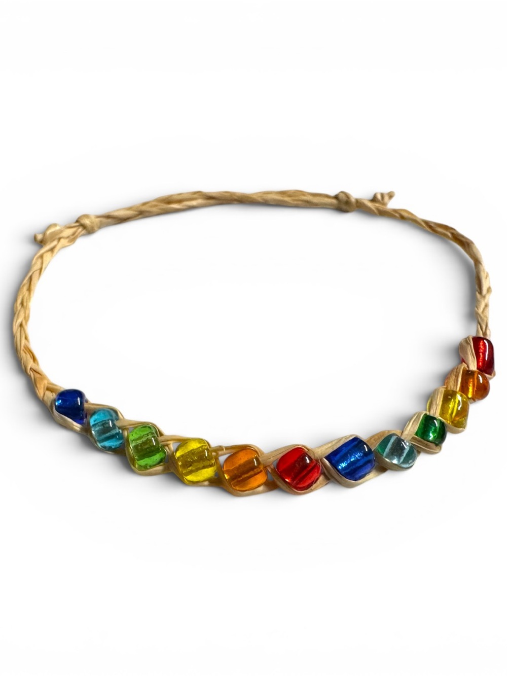 Rainbow Beaded Adjustable Boho Friendship Bracelet NIP
